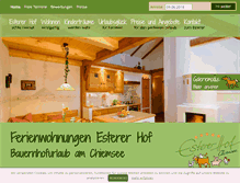 Tablet Screenshot of estererhof.de
